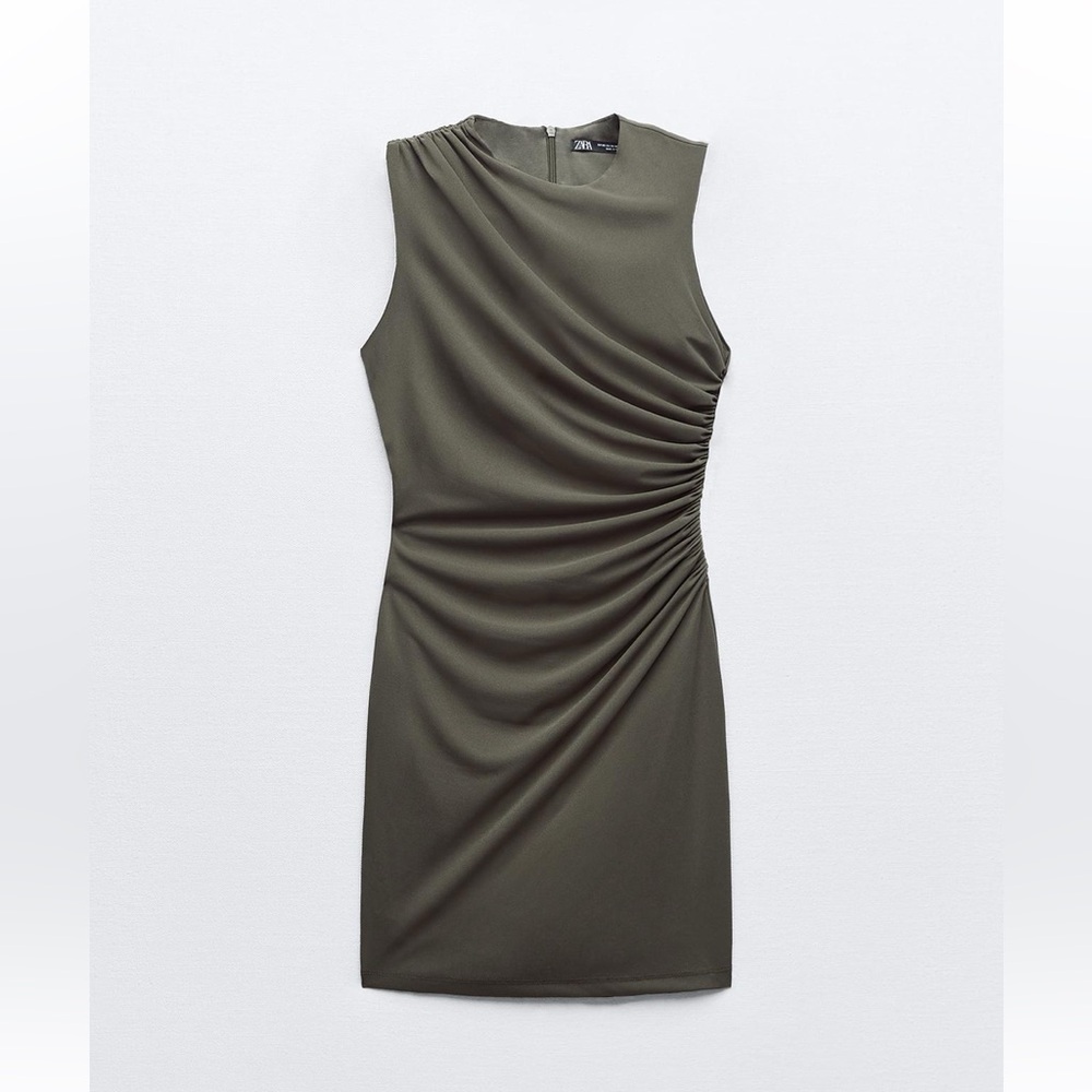 Zara Gathered Short Dress